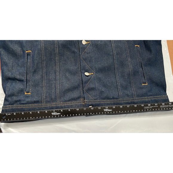 Y2K Rugged Casual Polo Jeans Ralph Lauren XL Heavy Denim Trucker Jean Jacket - Picture 9 of 10